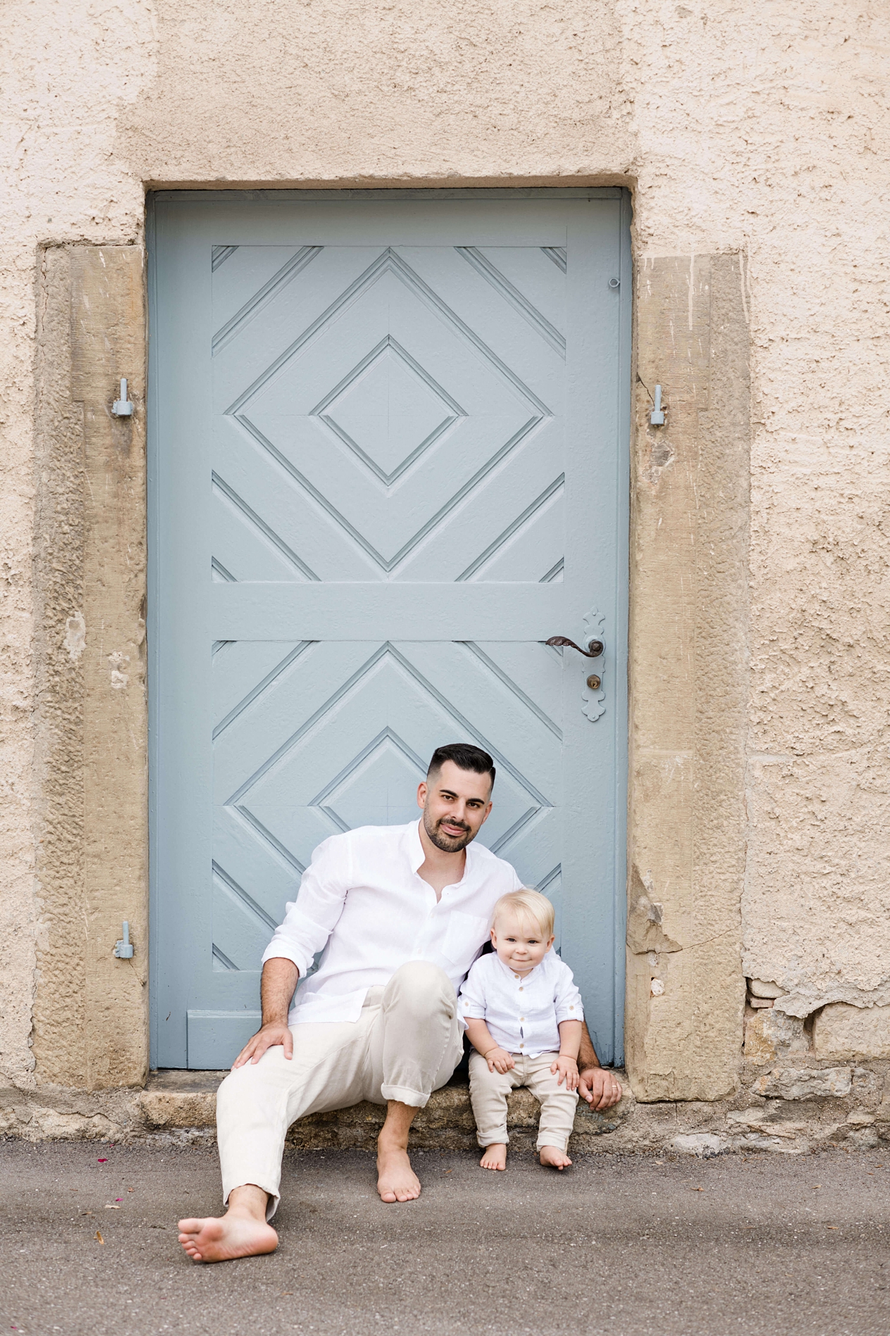 Rebecca Conte Familienfotograf Ludwigsburg: Vater mit Sohn