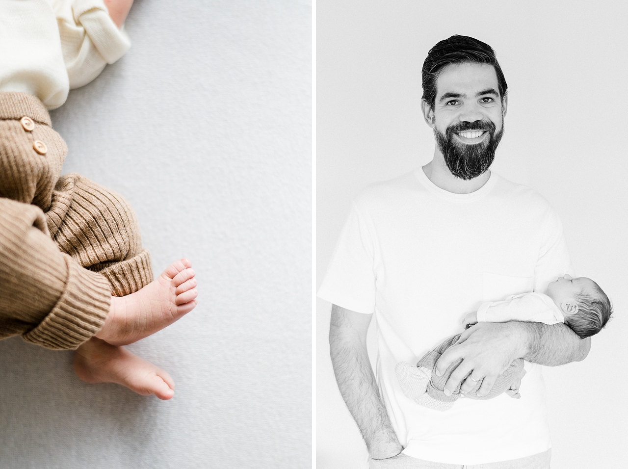 Rebecca Conte Fotograf Kornwestheim: Papa mit Baby im Arm