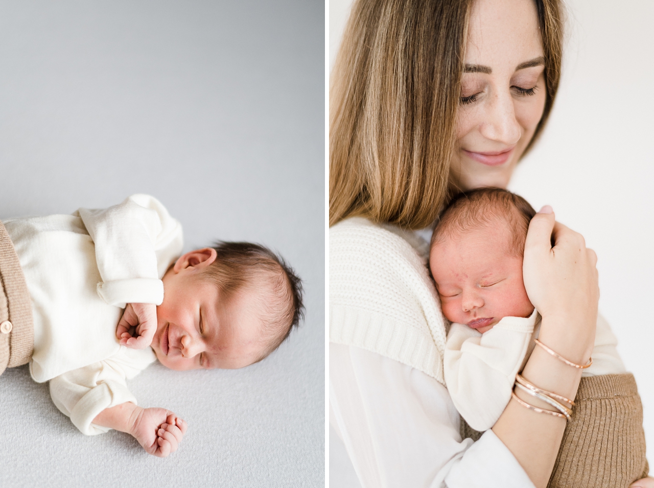 Rebecca Conte Fotograf Stuttgart: Mama mit Neugeborenem