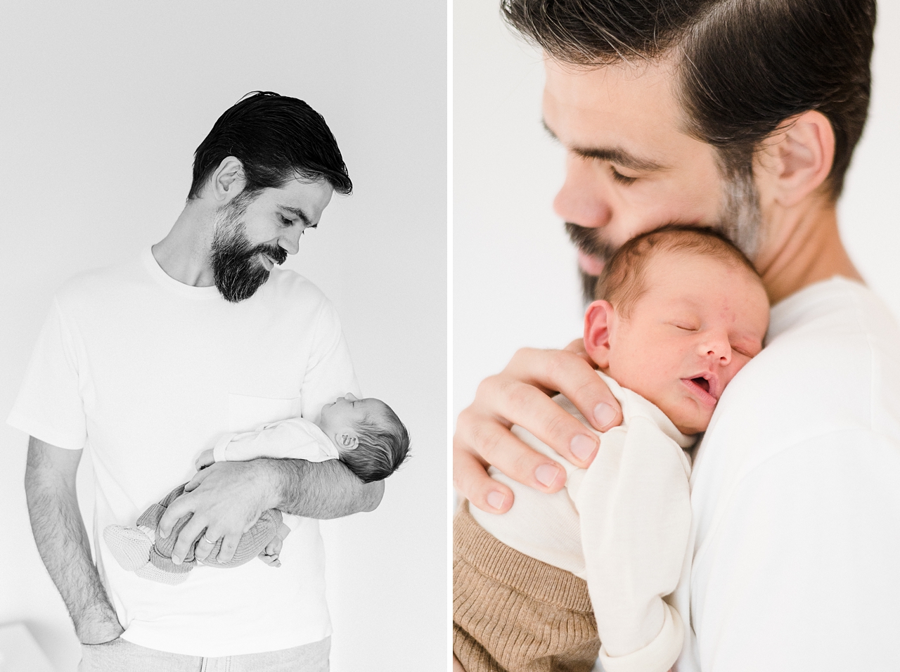 Rebecca Conte Fotograf Stuttgart: Papa mit Baby